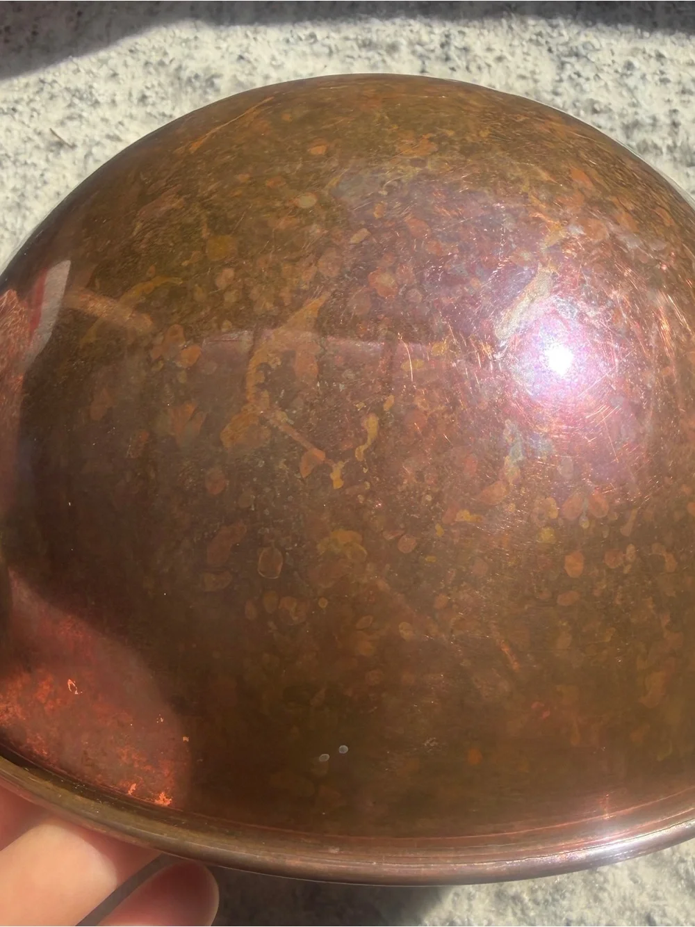 Vintage copper bowl - Picture 3 of 3